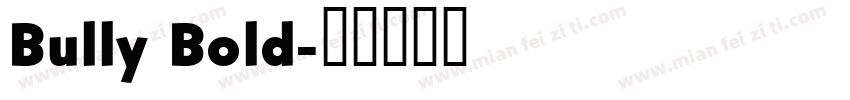Bully Bold字体转换